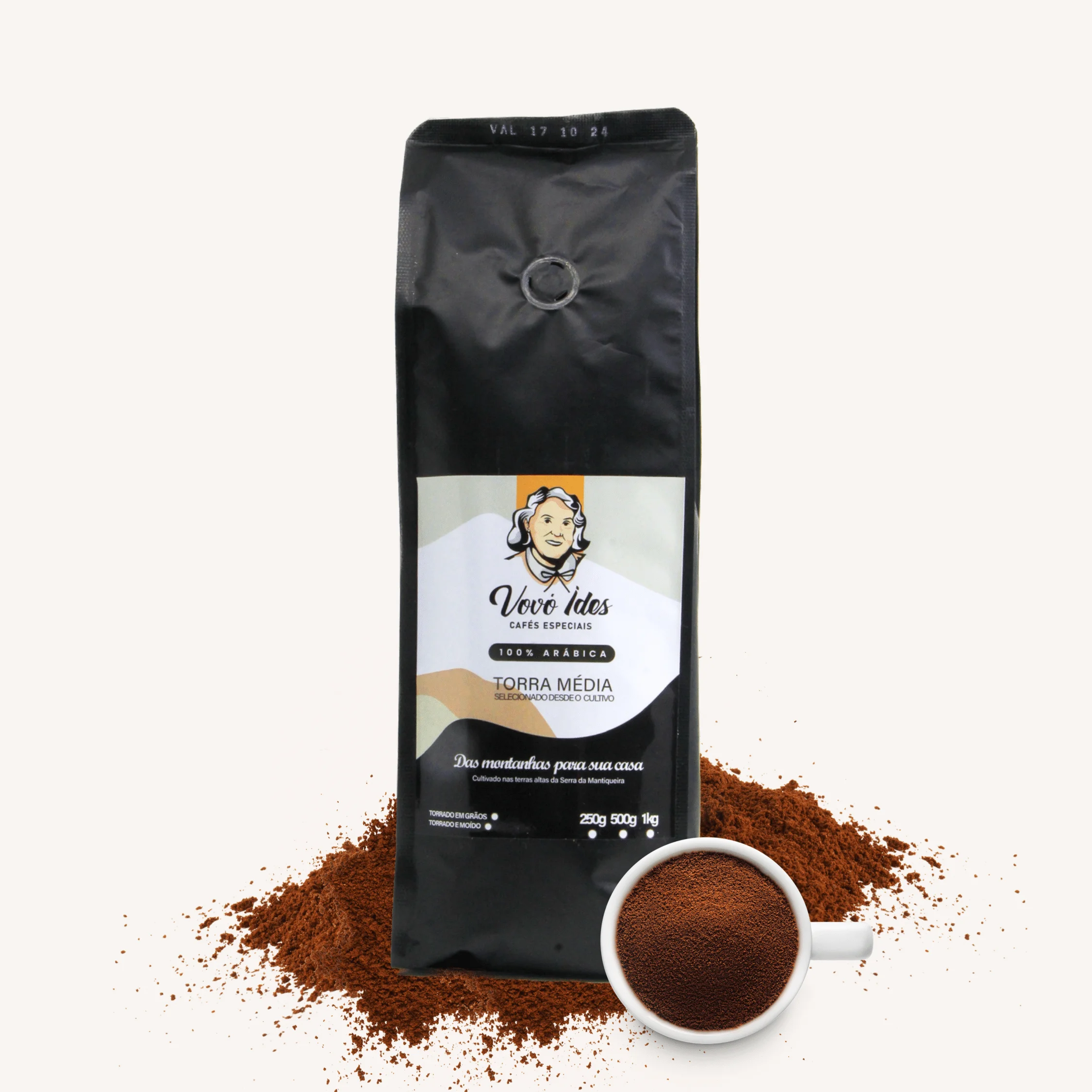 Café especial moído de 500 gramas